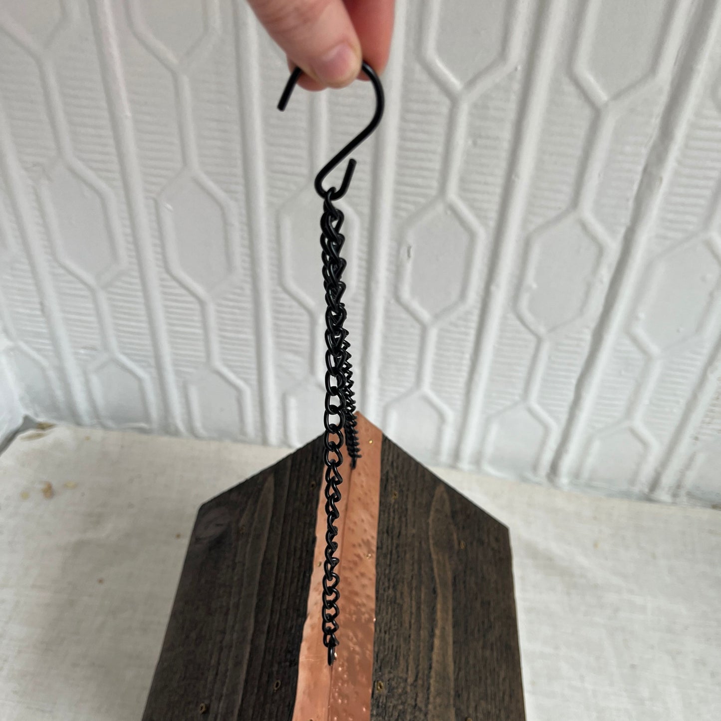 Hanging Catskills Modern Black Bird House