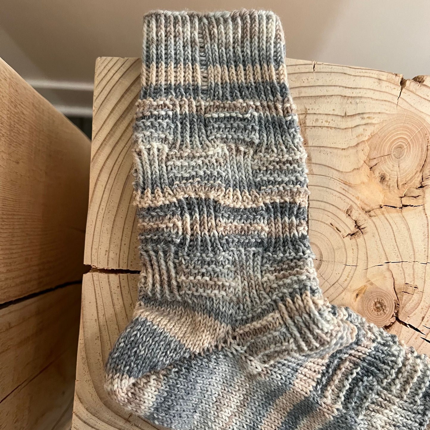 Handmade Merino Wool Socks - Braids