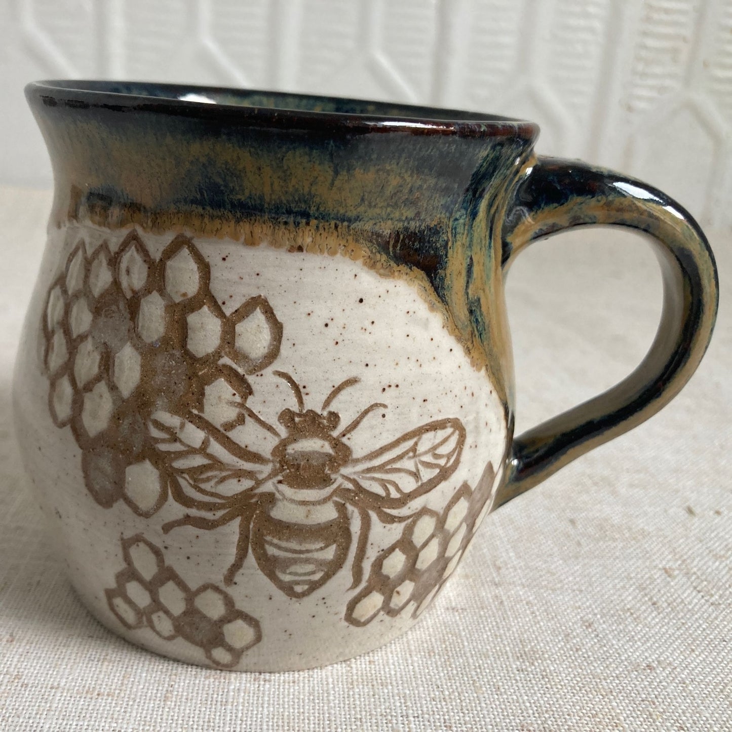 Honey Bee Ceramic Mug by Danielle Payette