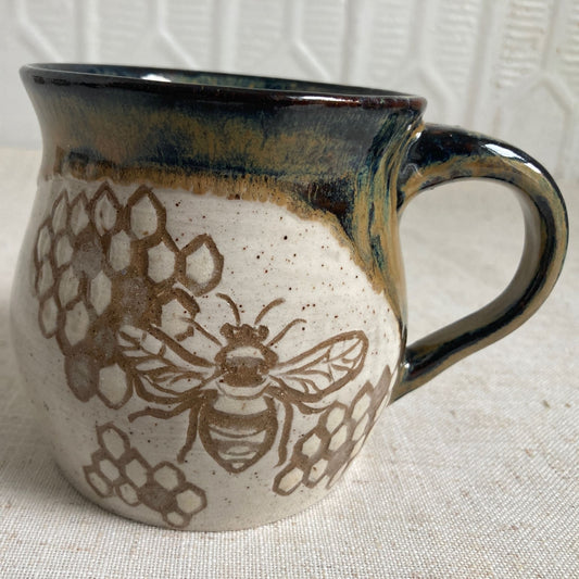 Honey Bee Ceramic Mug by Danielle Payette