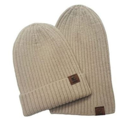 Alpaca & Merino Wool Ribbed Beanie