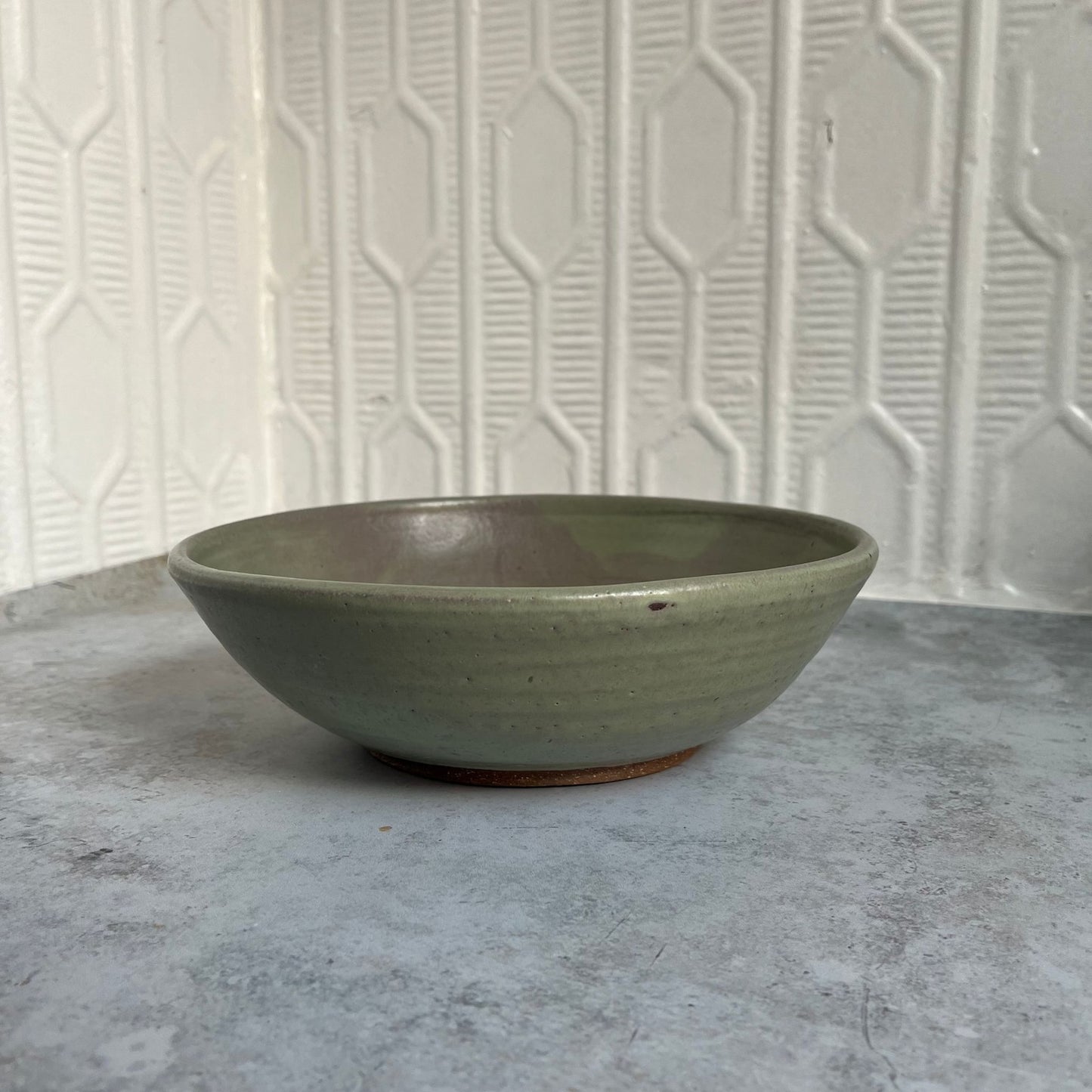 Ceramic Bowl Olive Green by Ben Clark