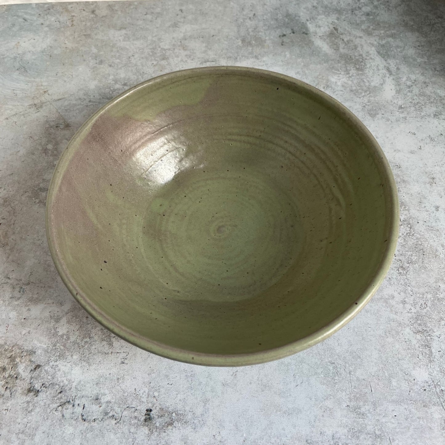 Ceramic Bowl Olive Green by Ben Clark