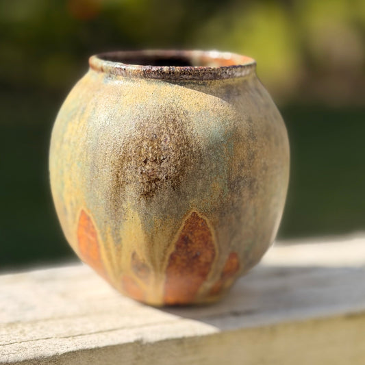 Soda-Fired Baby Moon Jar