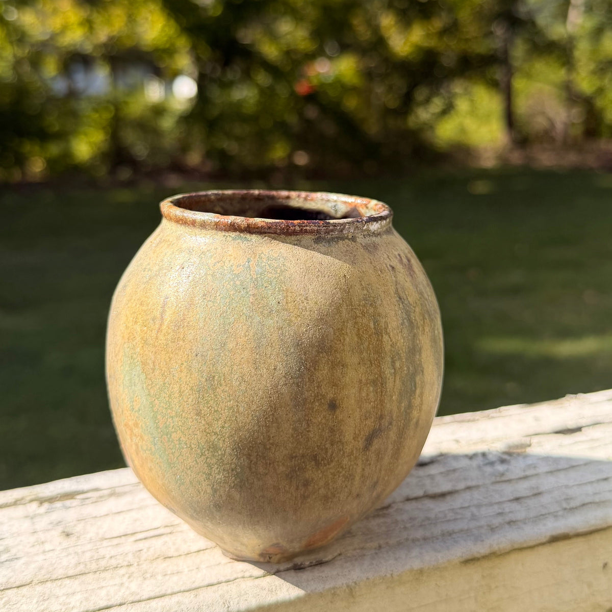 Soda-Fired Baby Moon Jar