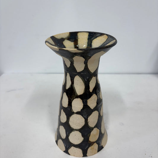 Fluted Ceramic Vase by Jess Gaddis