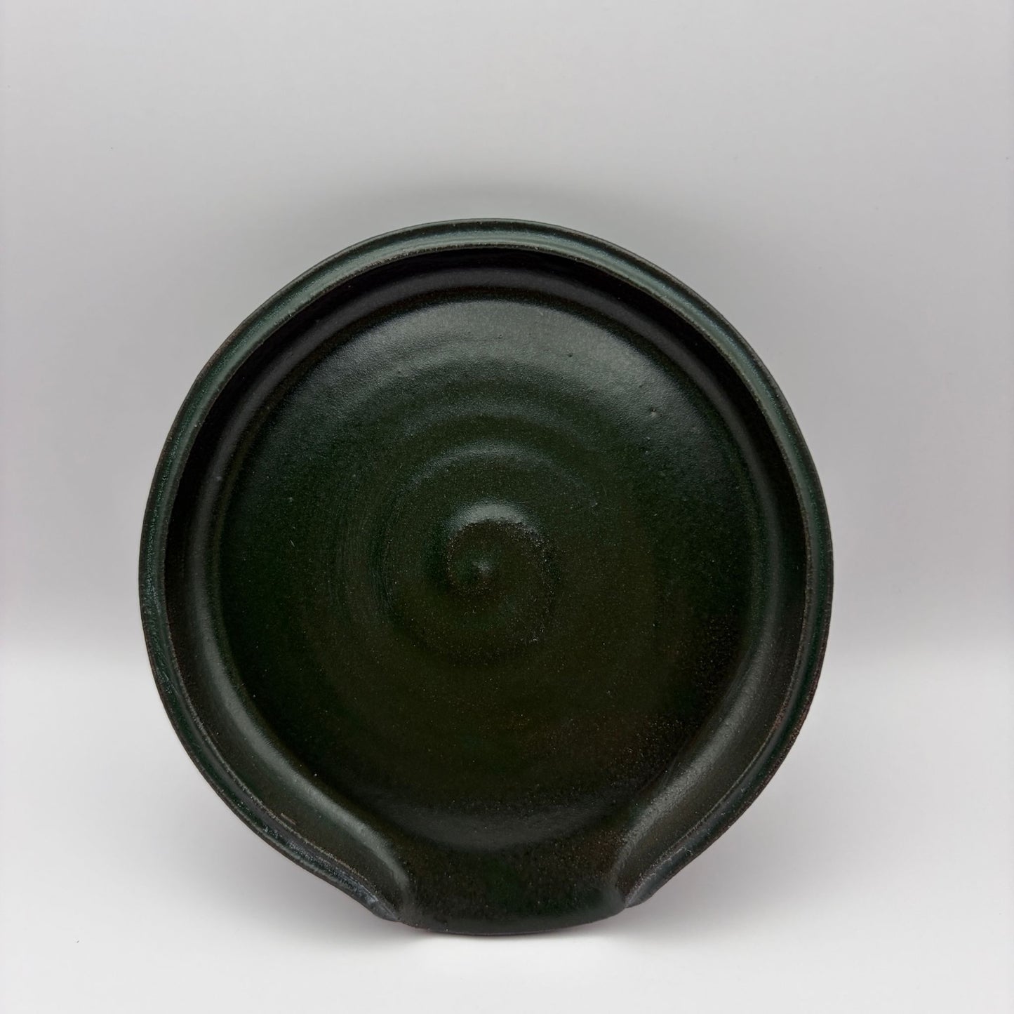Matte Green Spoon Rest by Sarah Boudinot