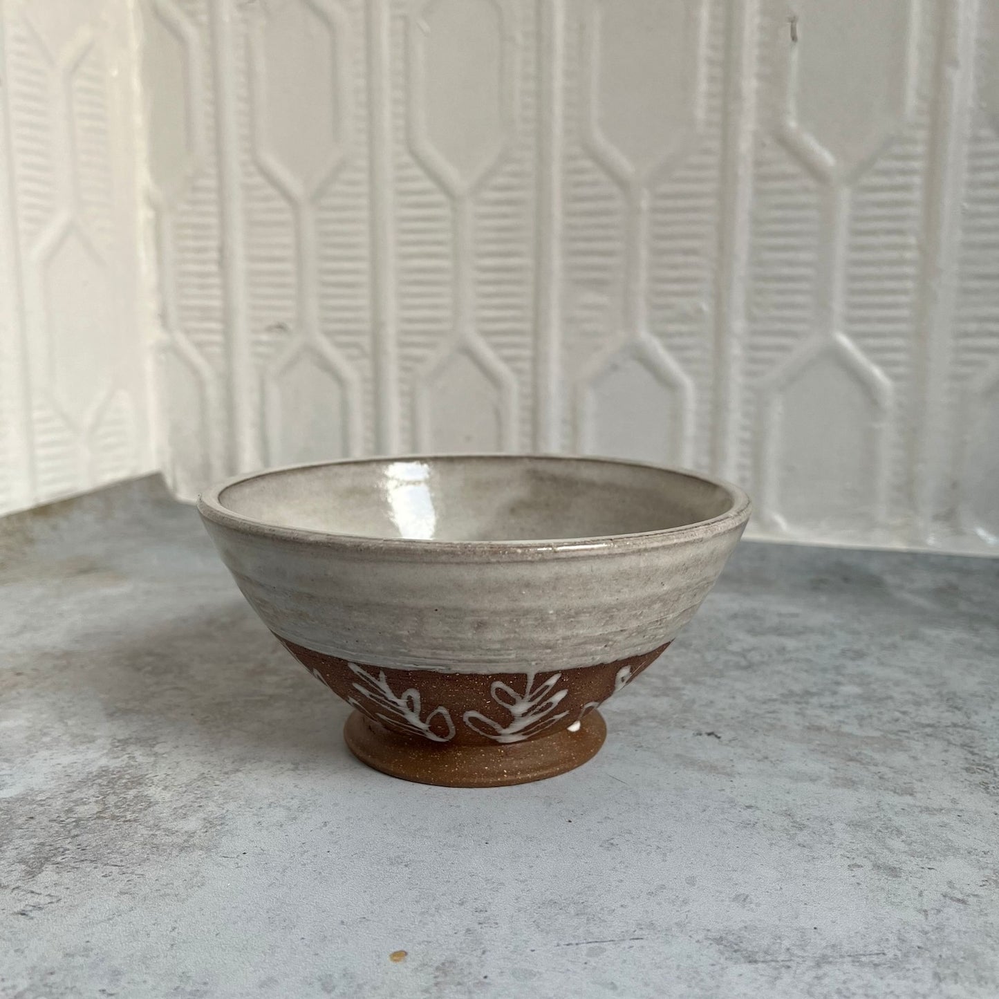 Ceramic Flower Bowl by Sarah Boudinot