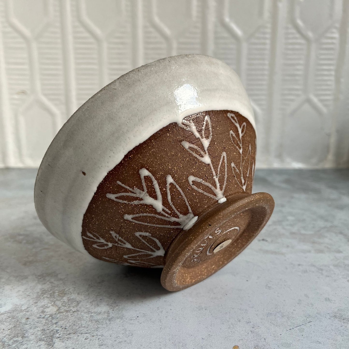 Ceramic Flower Bowl by Sarah Boudinot