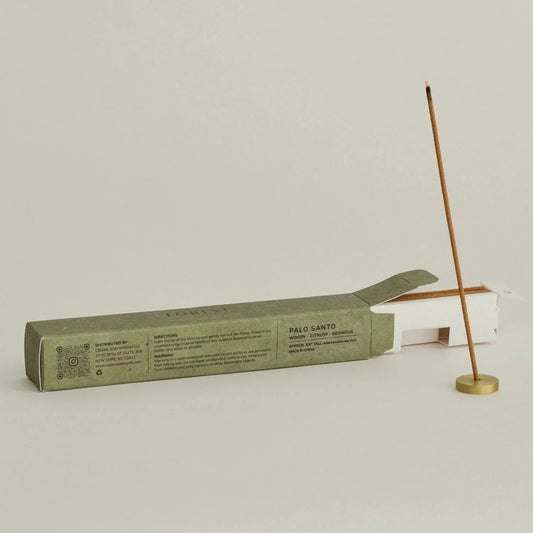Set of Palo Santo Incense Sticks with Brass Holder