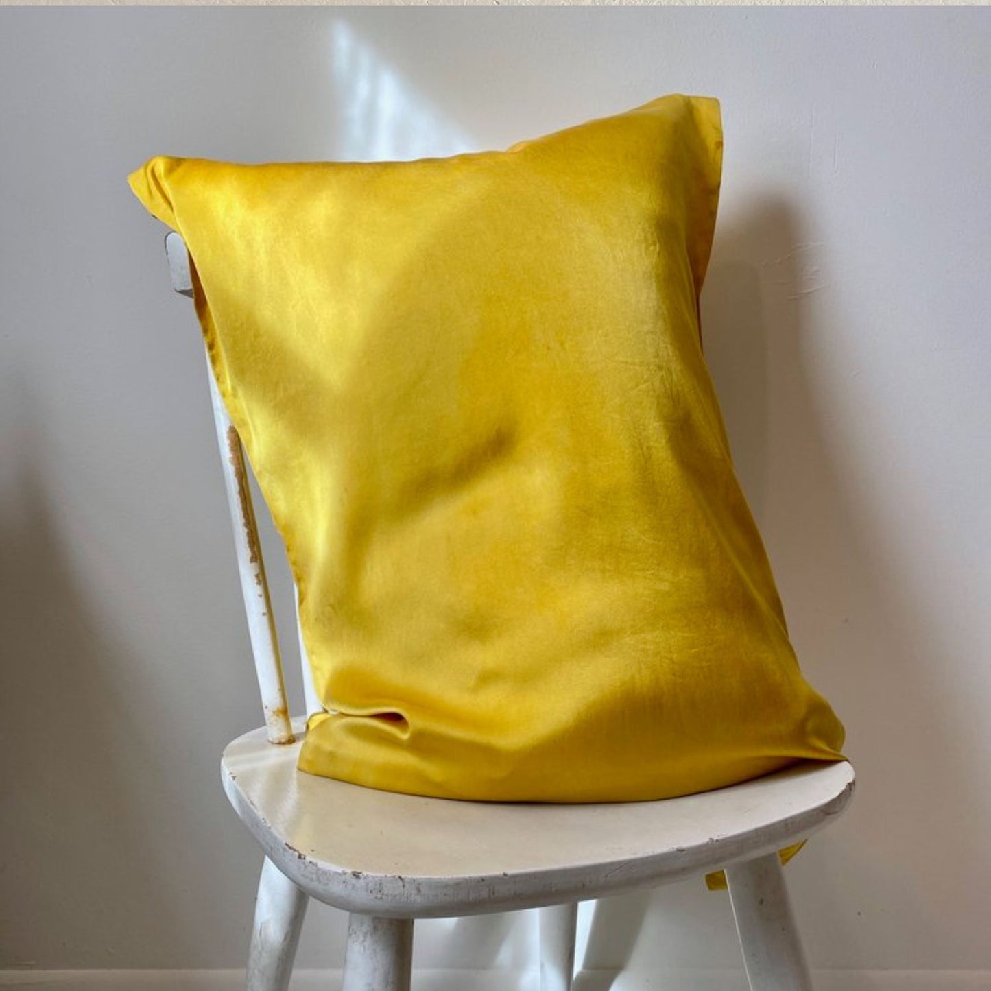 Plant-Dyed Silk Pillow Case