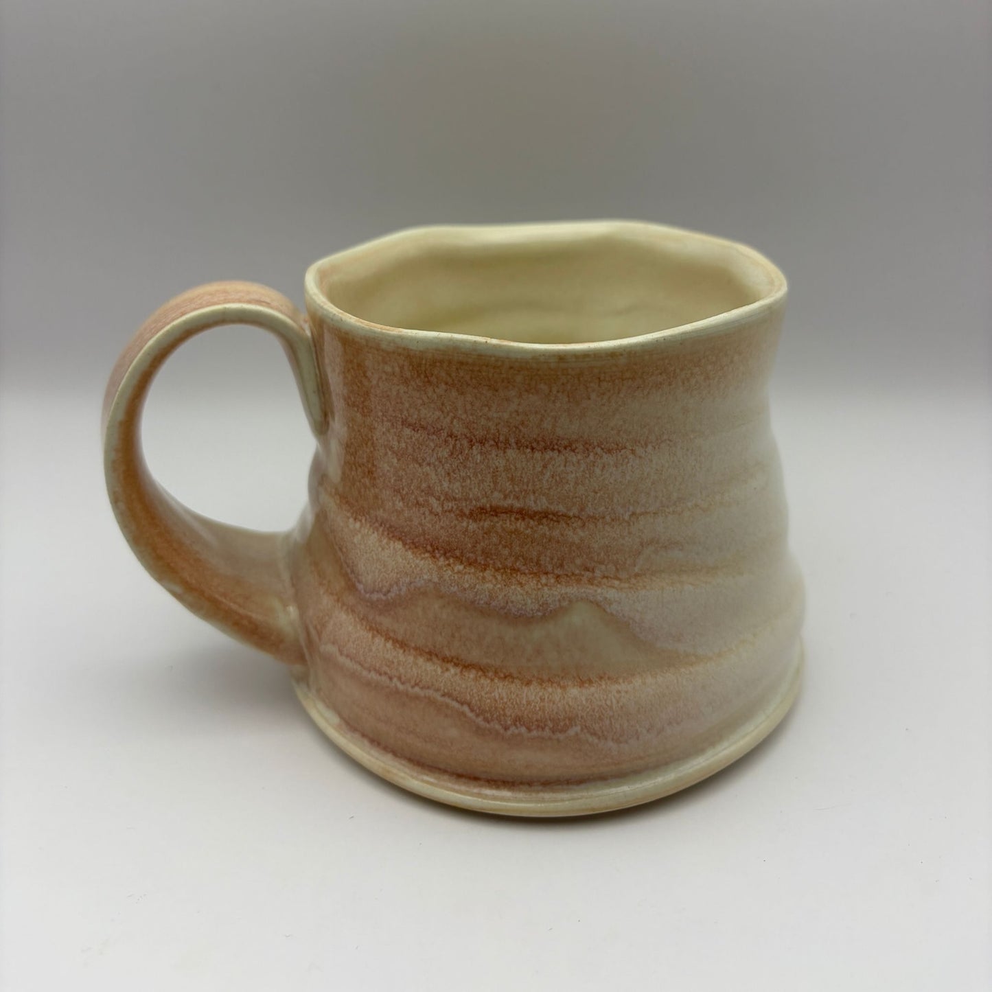 Pink & Off White Mugs by Sarah Boudinot