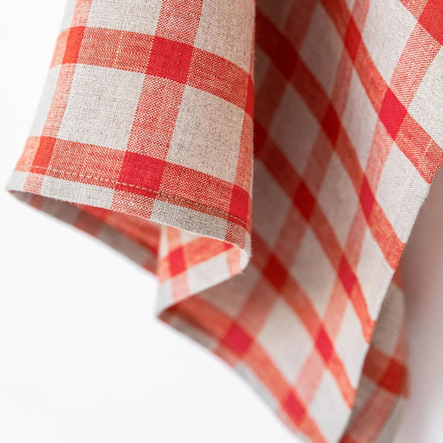 Gingham Linen Tea Towel