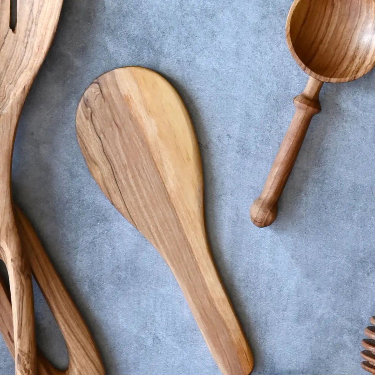 Olive Wood Rice Paddle