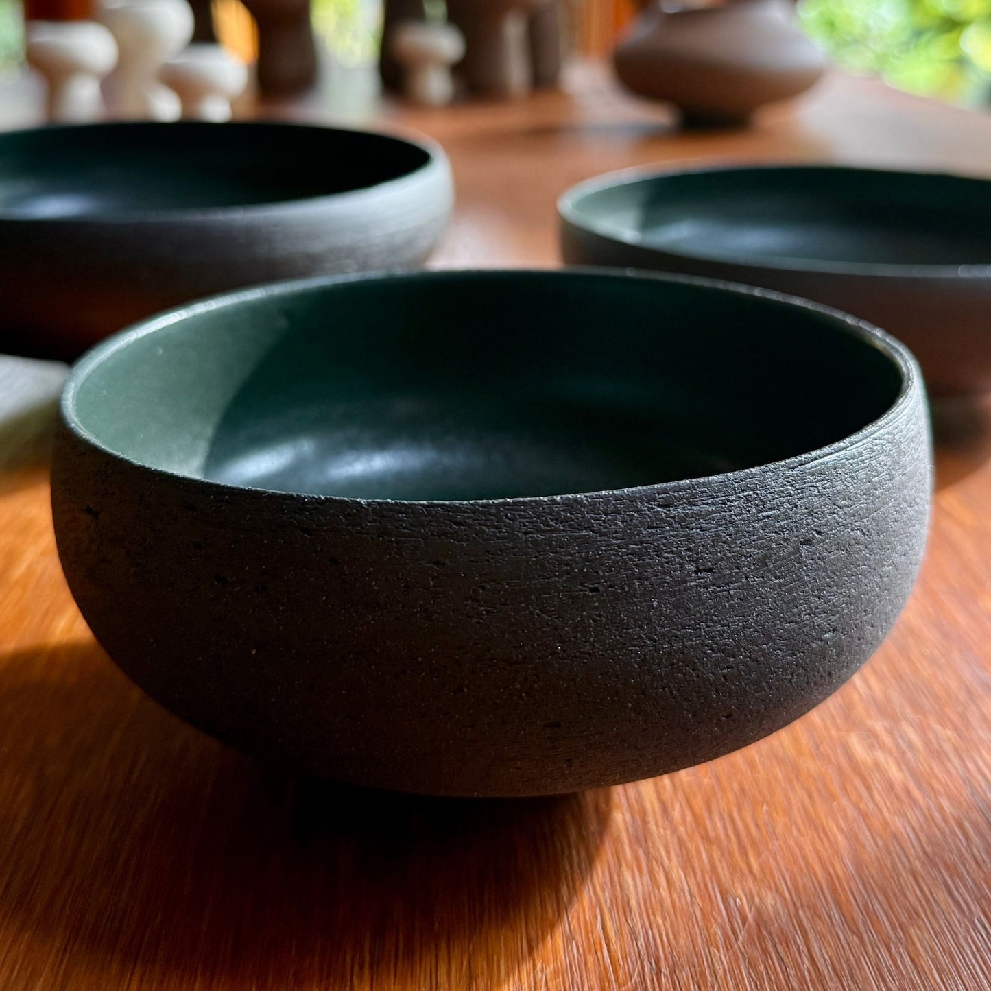 Black Clay Bowl by Rondell Meeks