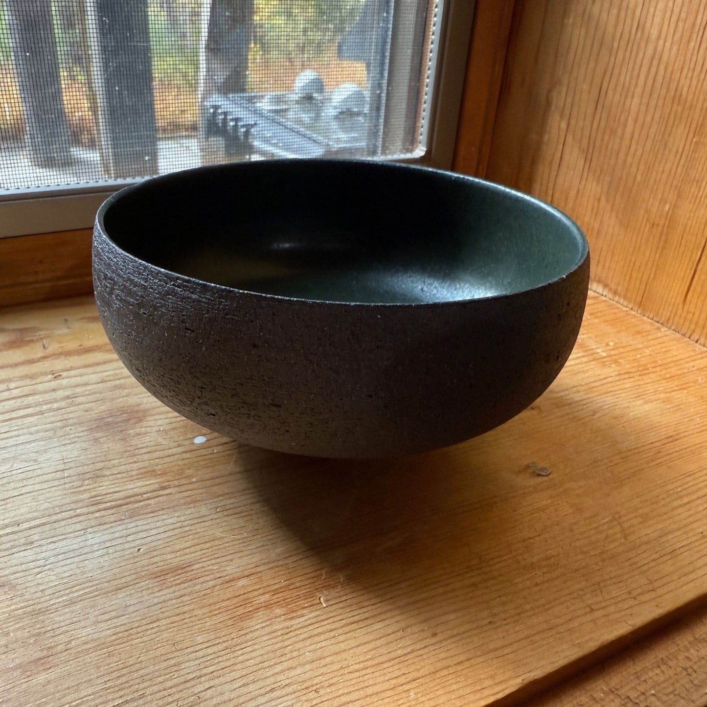 Black Clay Bowl by Rondell Meeks