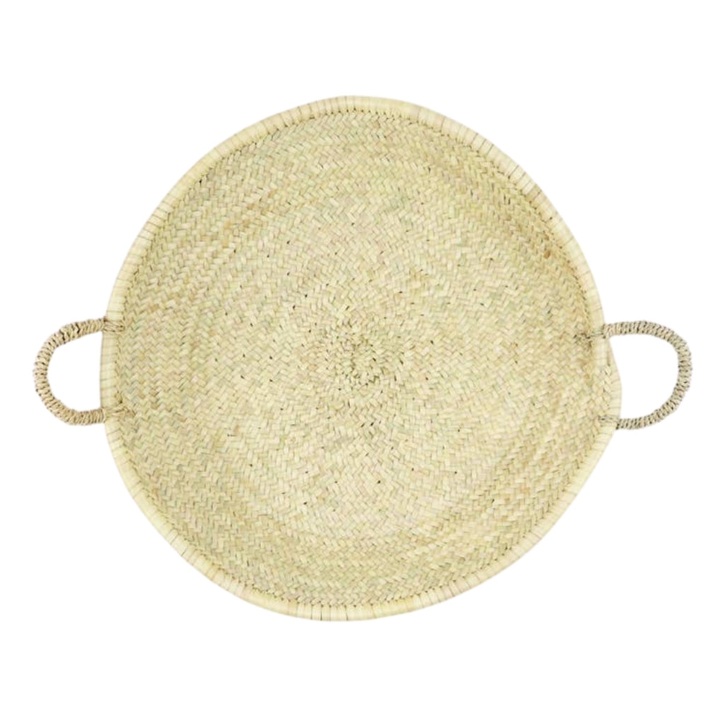 Round Moroccan Woven Tray - XLarge