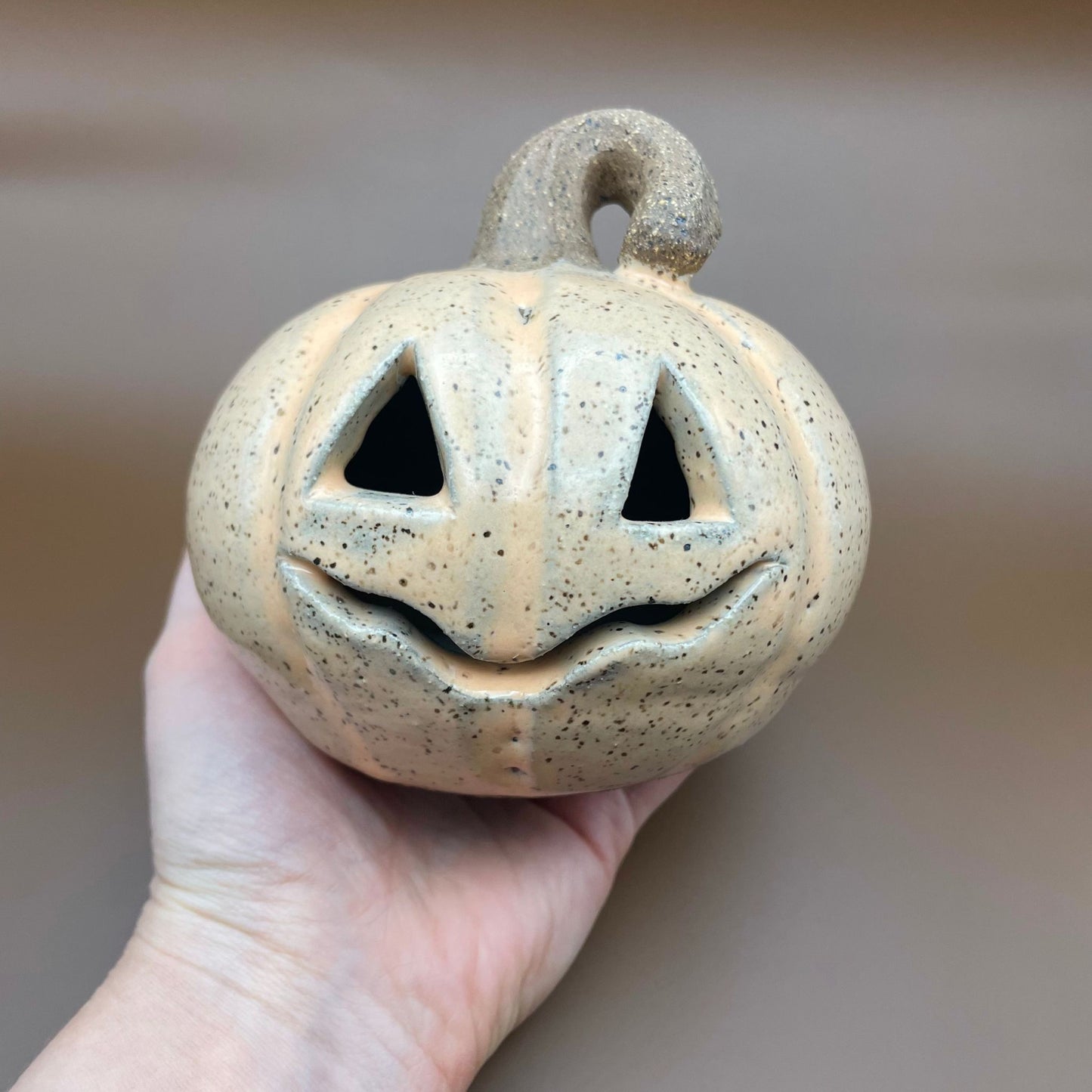 Ceramic Jack O'Lantern by Sarah Boudinot