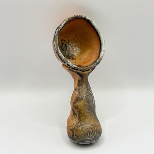 Large Bronze Ceramic Spoon by Sarah Boudinot