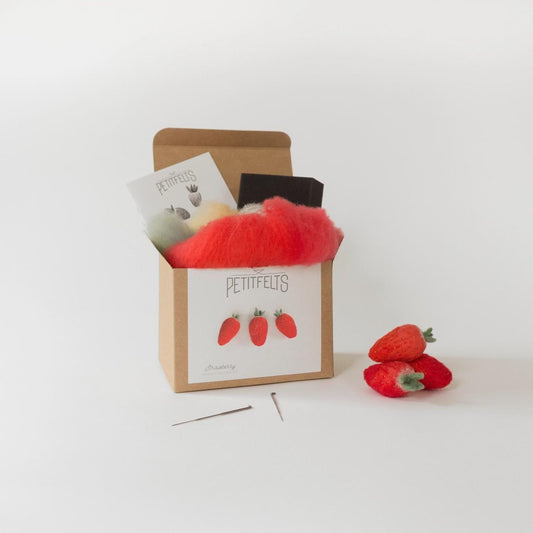 Needle Felting Kit - Strawberry