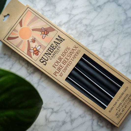 Beeswax Taper Candles Box of 4