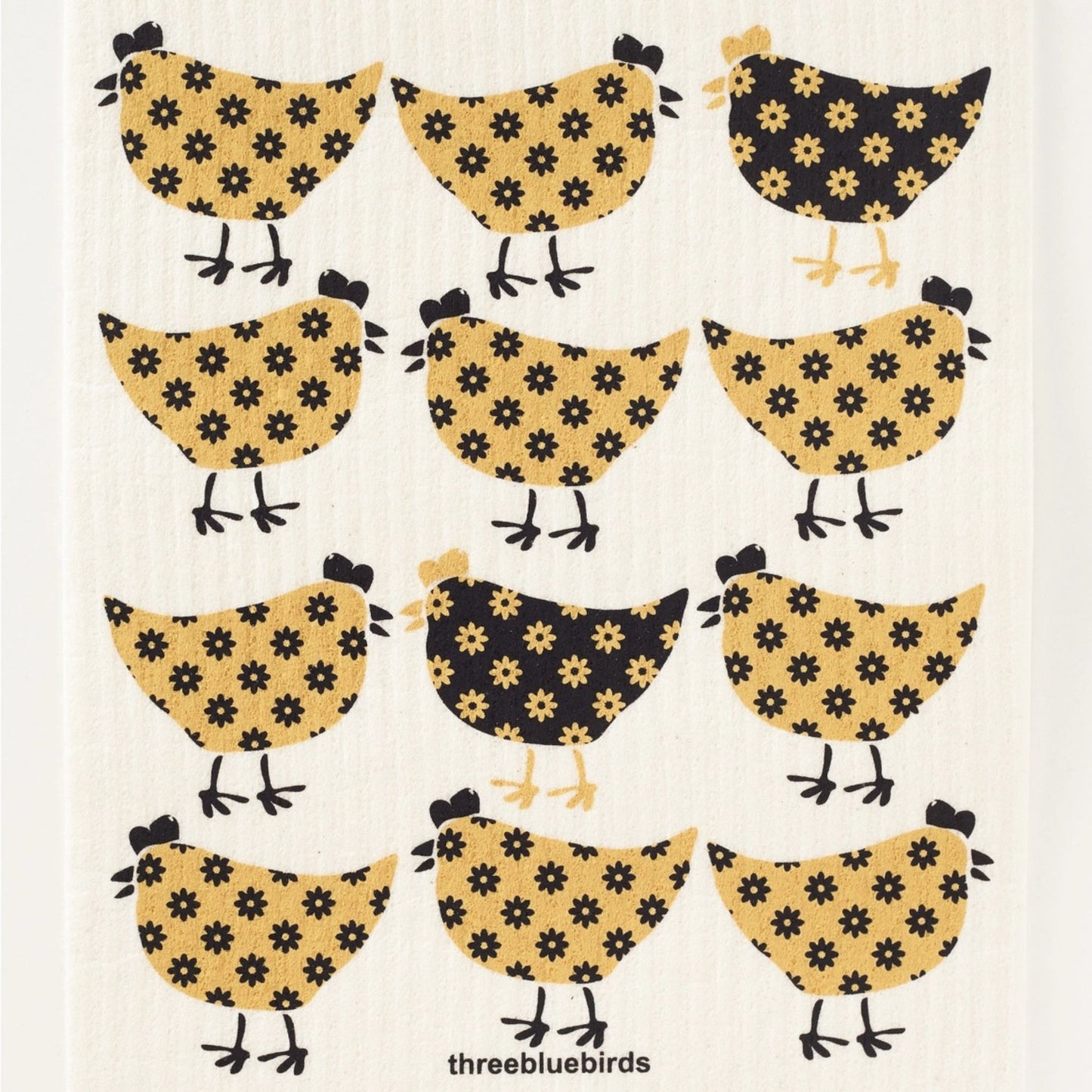 Country Chicken Swedish Dishcloth