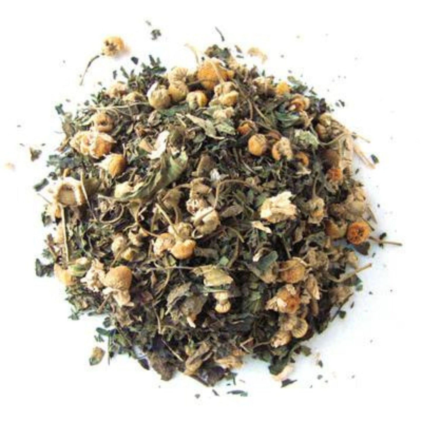 Close-up of the dried herbs used in the Dream Tea.
