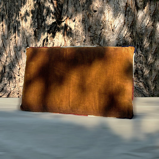 Walnut Fragment Squab Cushion by Sam Tannenbaum
