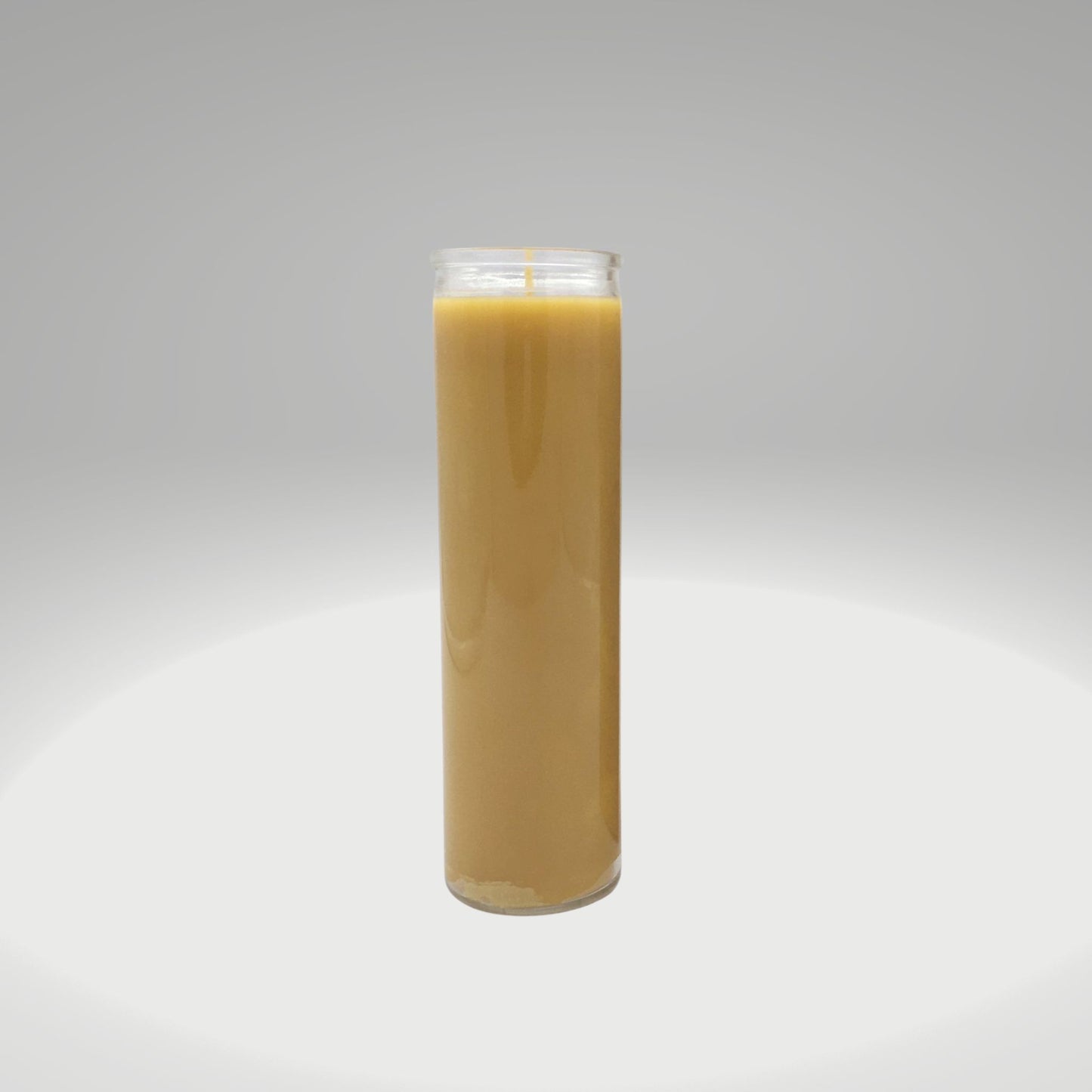 Glass Pillar Beeswax Candle
