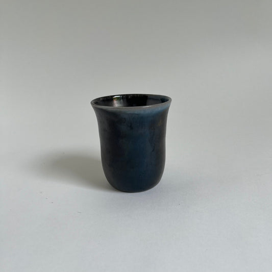 Blue Graphite Mug without Handle by Jess Gaddis