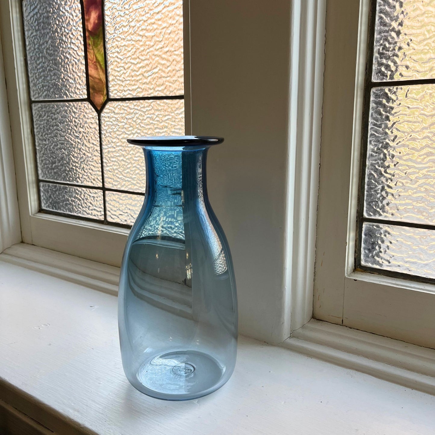 Blue Mist Bottle Vase