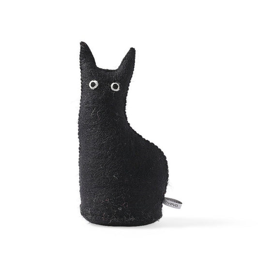 Curious Cat Bookend Doorstop. Designed in Sweden, Made in Nepal. 13" tall x 6" wide 3.5 lbs