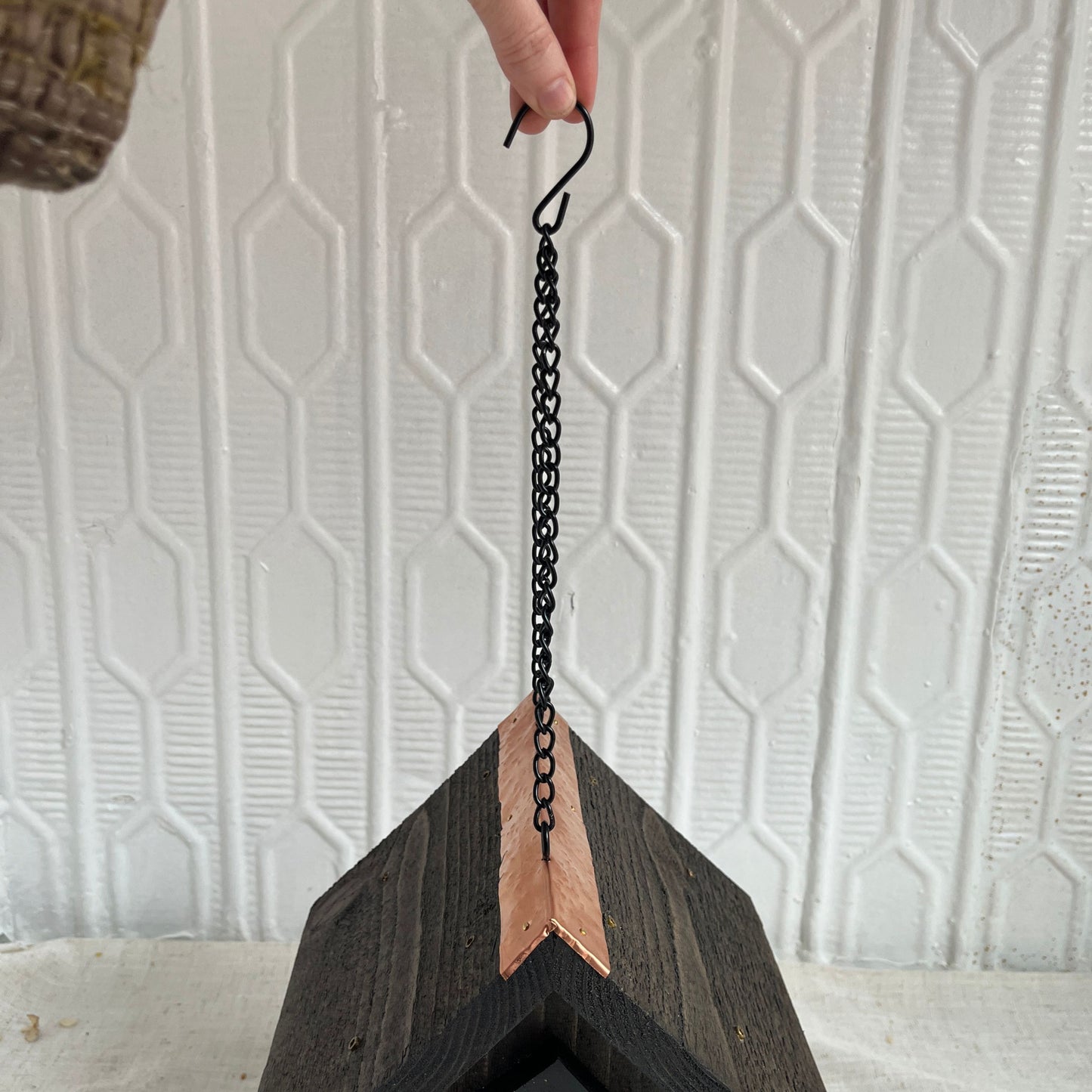 Hanging Catskills Modern Black Bird House