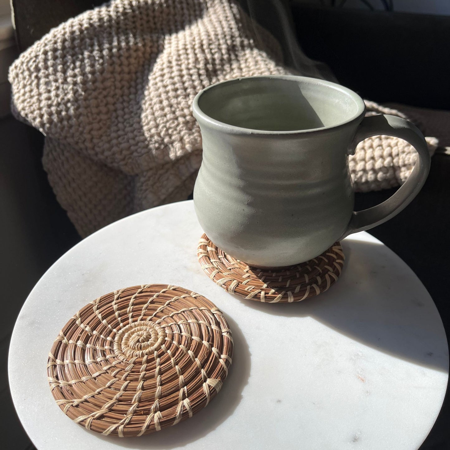 Pine Needle Coasters Set of 4