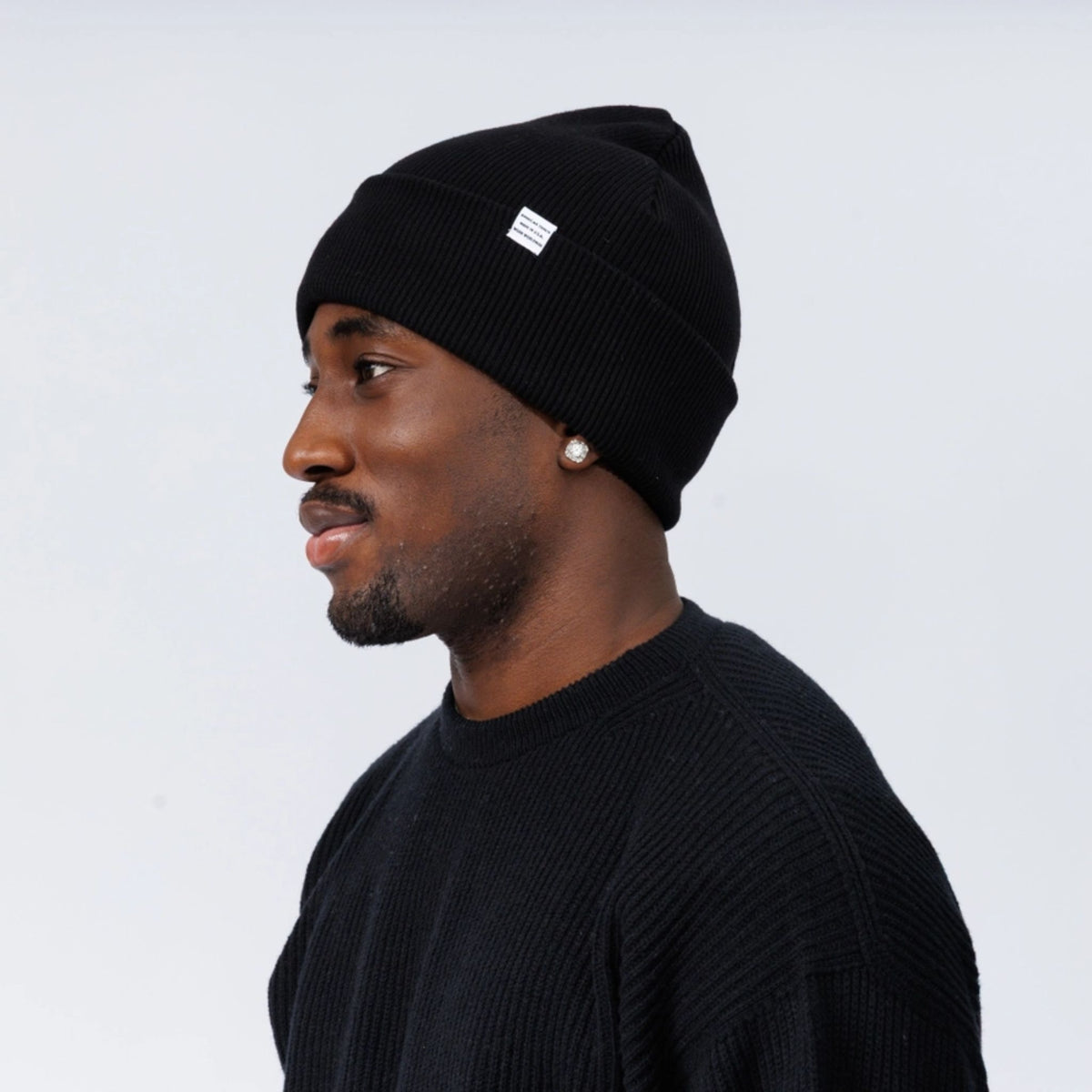 Cotton Cuffed Beanie Made in USA