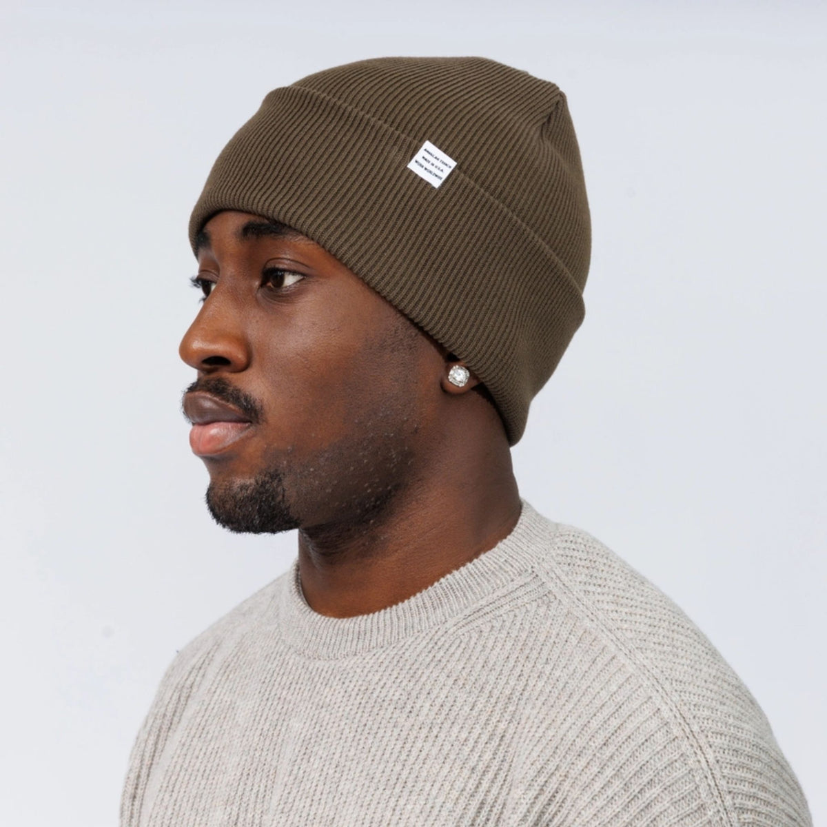 Cotton Cuffed Beanie Made in USA