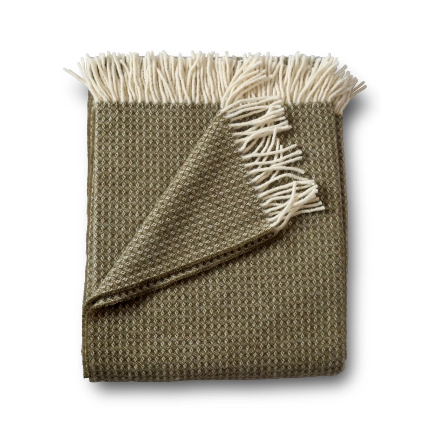 Diamond Wool Cashmere Throw Blanket