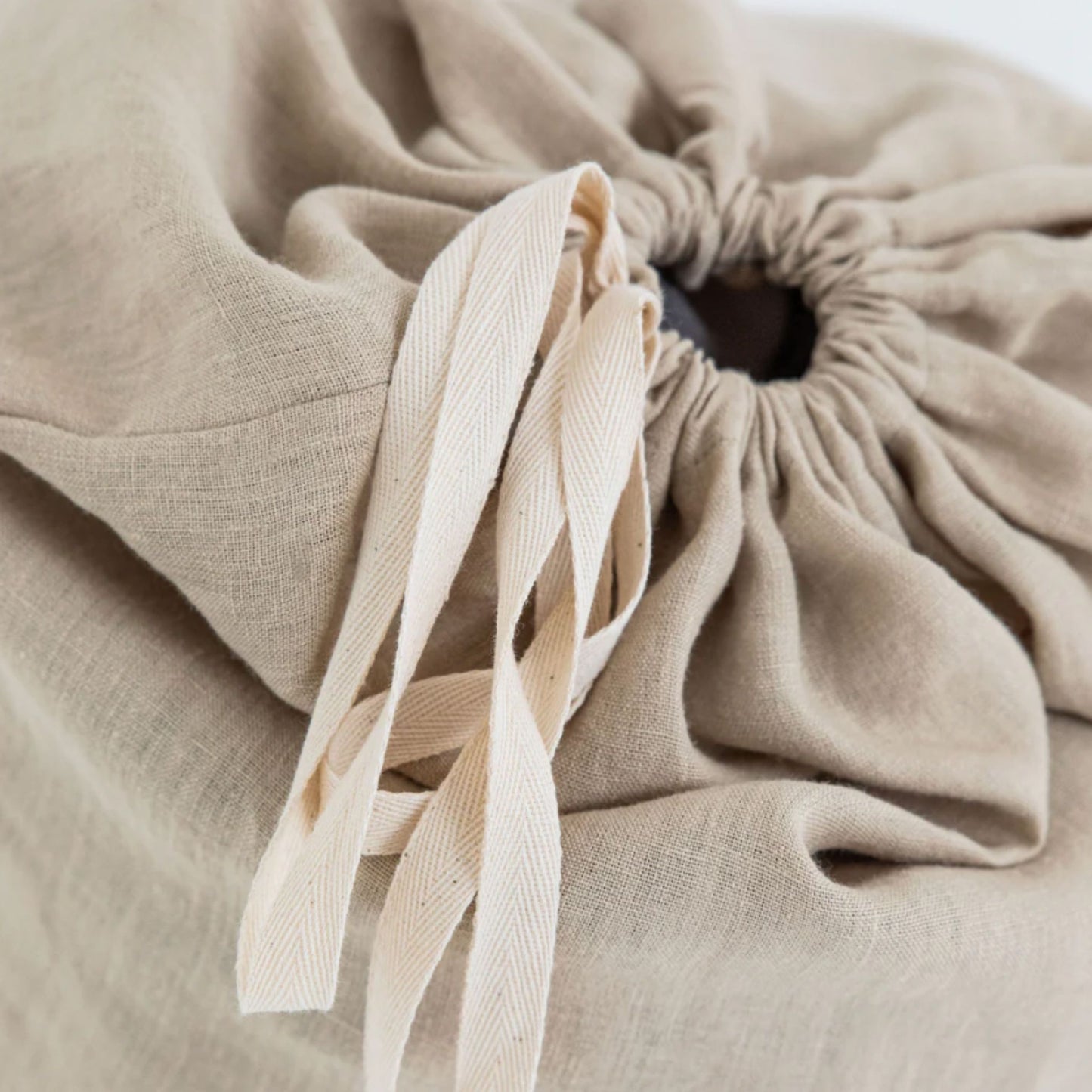 Natural Linen Laundry Bag