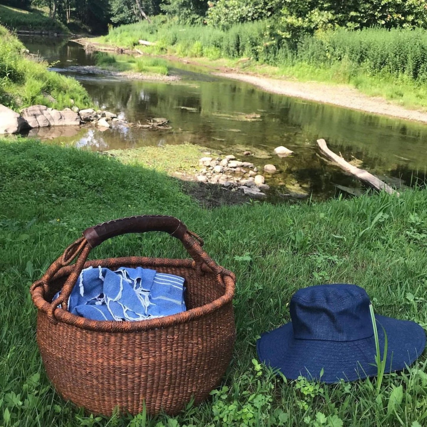 Large Ginger  Bolga Basket