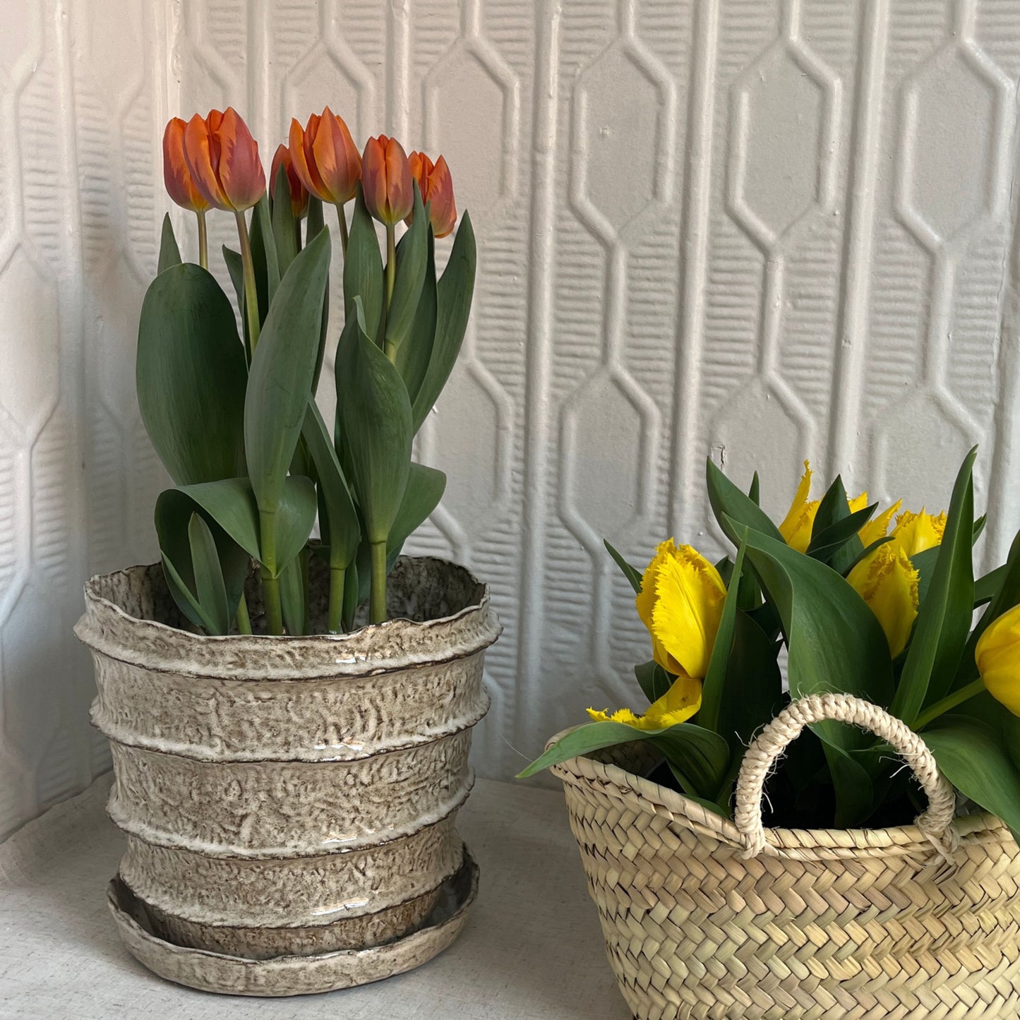 Ribbed Ceramic Planter Grace Cain