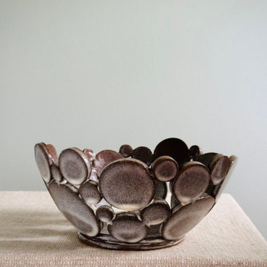 Handmade Ceramic Circle Bowl by Anne Gabriele