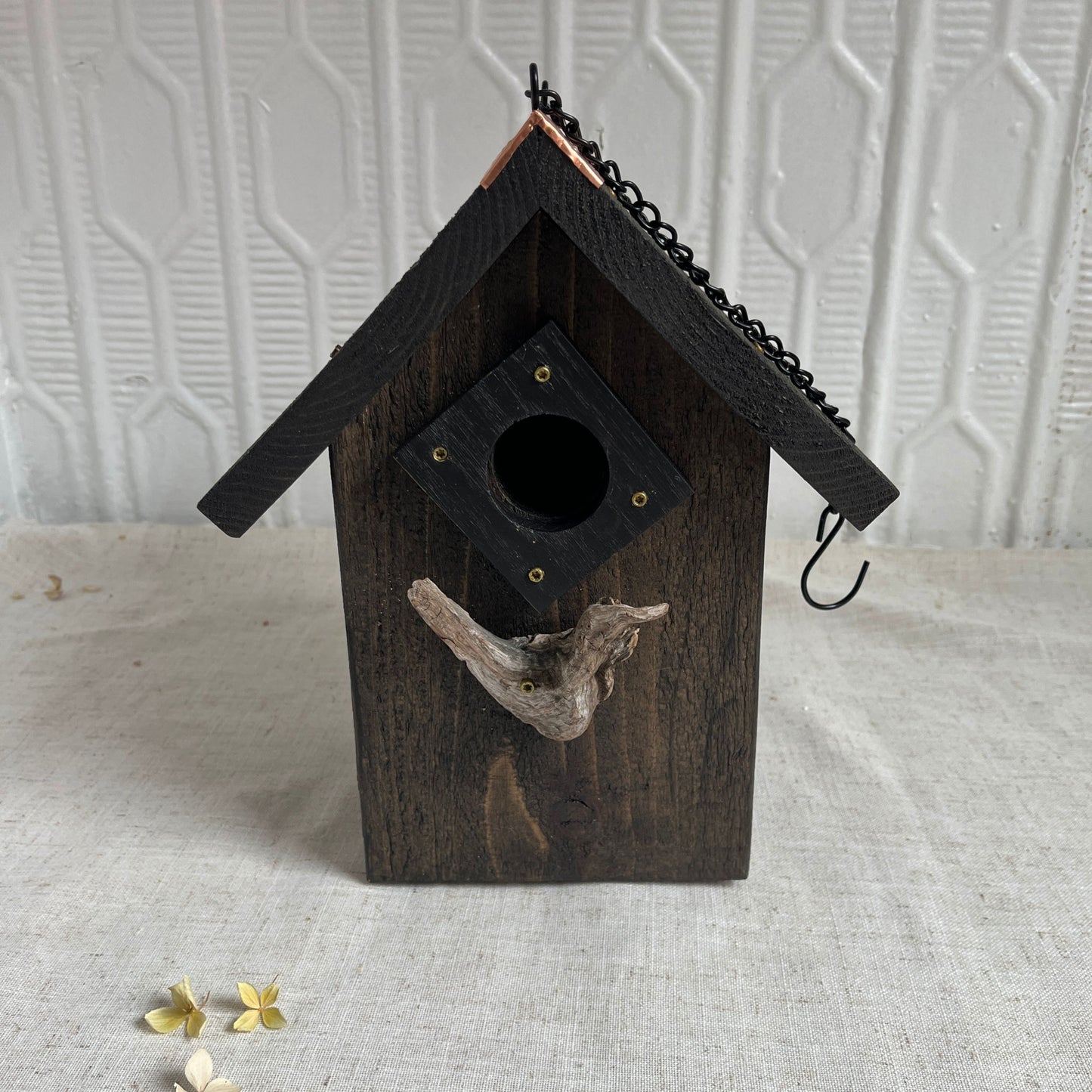 Hanging Catskills Modern Black Bird House
