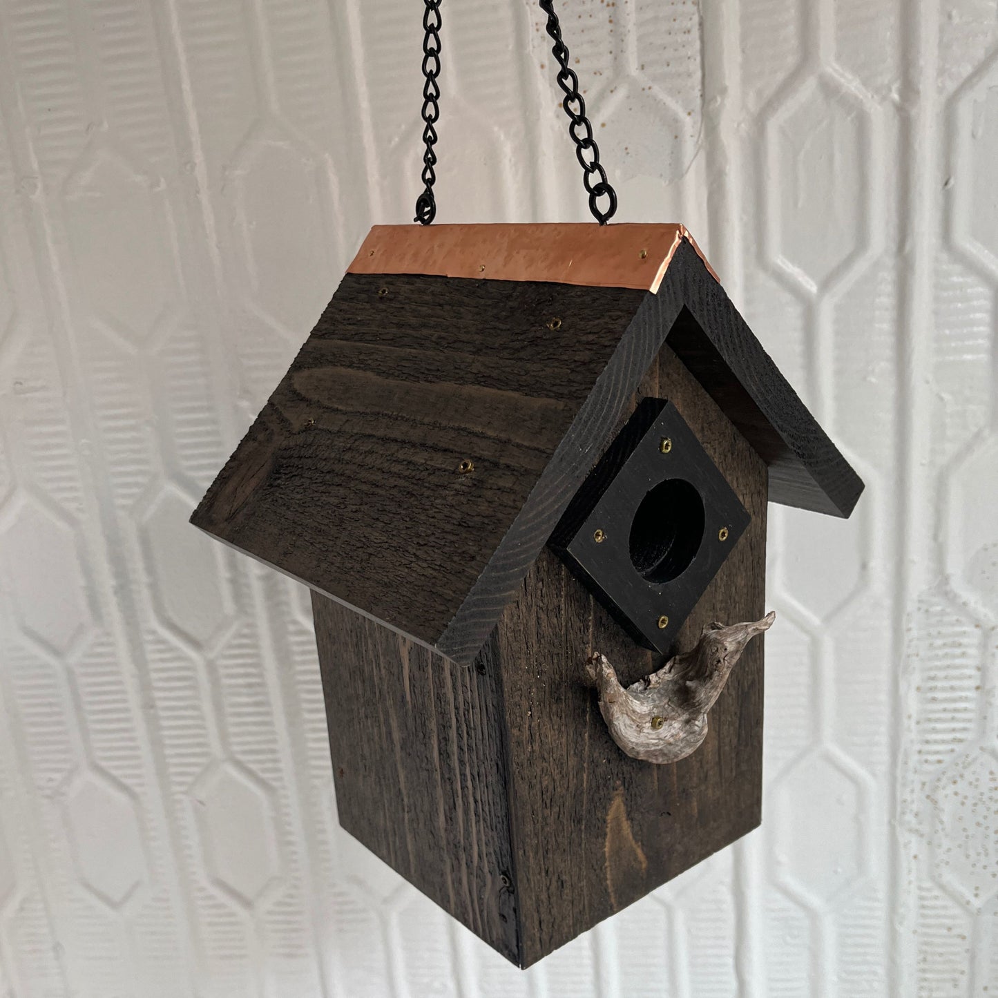 Hanging Catskills Modern Black Bird House