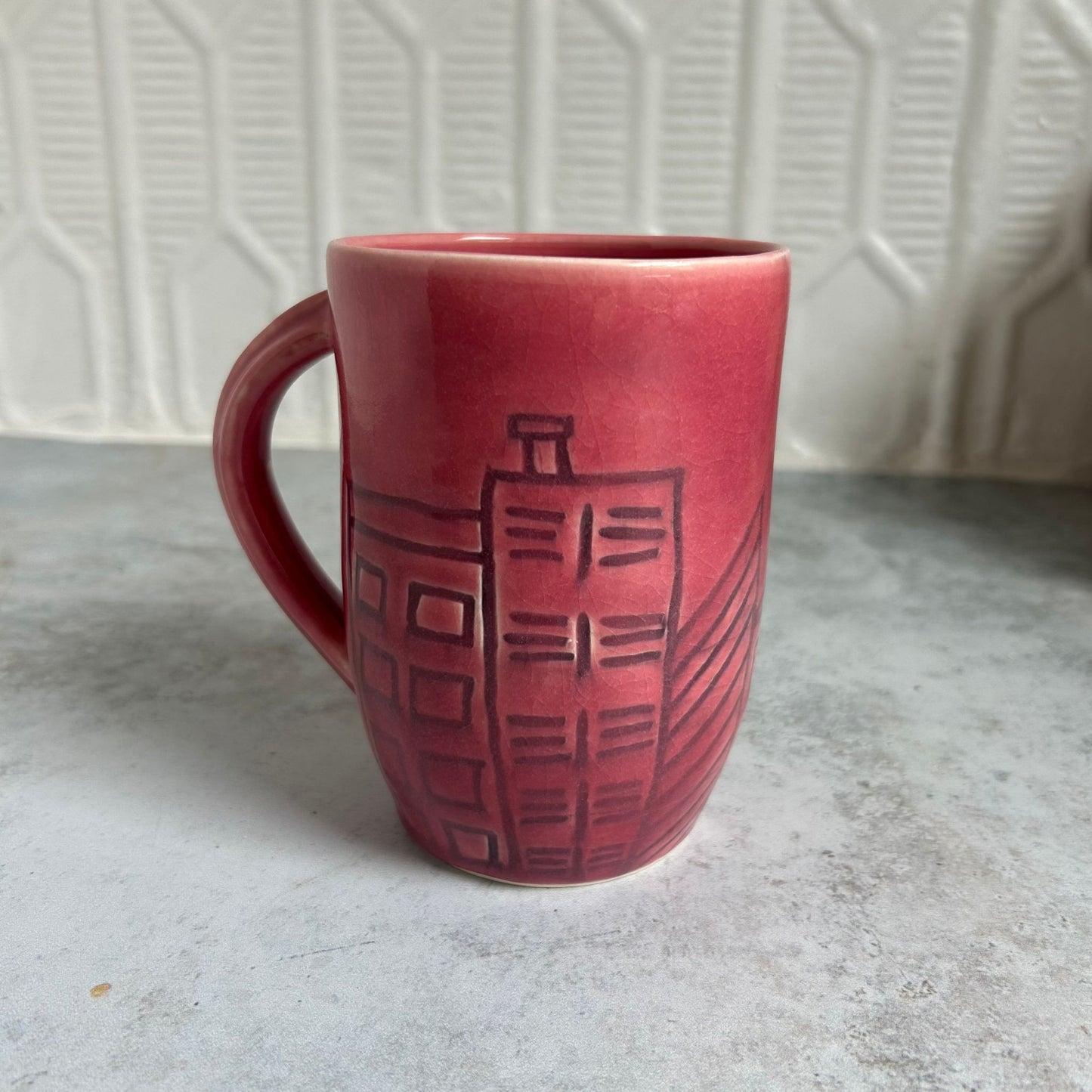 House Skyline Mug by Tori Fullard