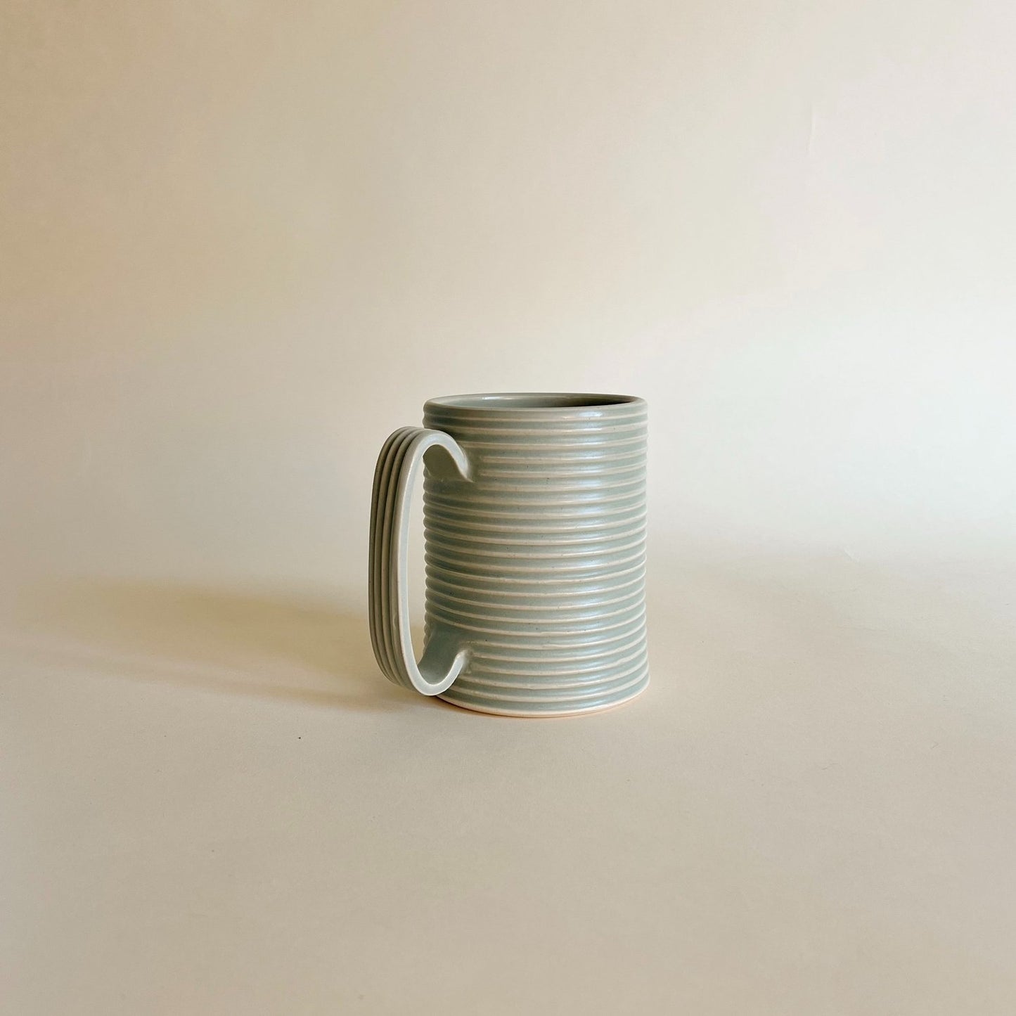 Ceramic Ribbed Oversized Mug