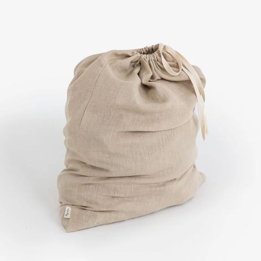 Natural Linen Laundry Bag