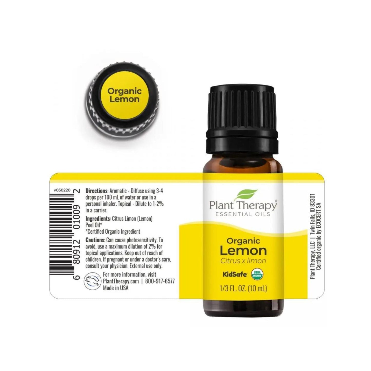 Organic Lemon Essential Oil