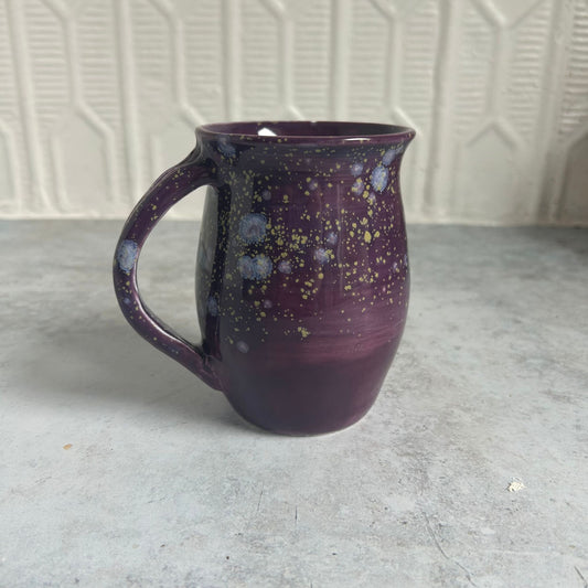 Purple Speckle Porcelain Mug by Tori Fullard