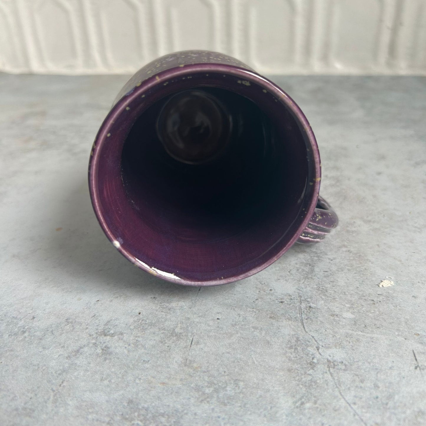 Purple Speckle Porcelain Mug by Tori Fullard