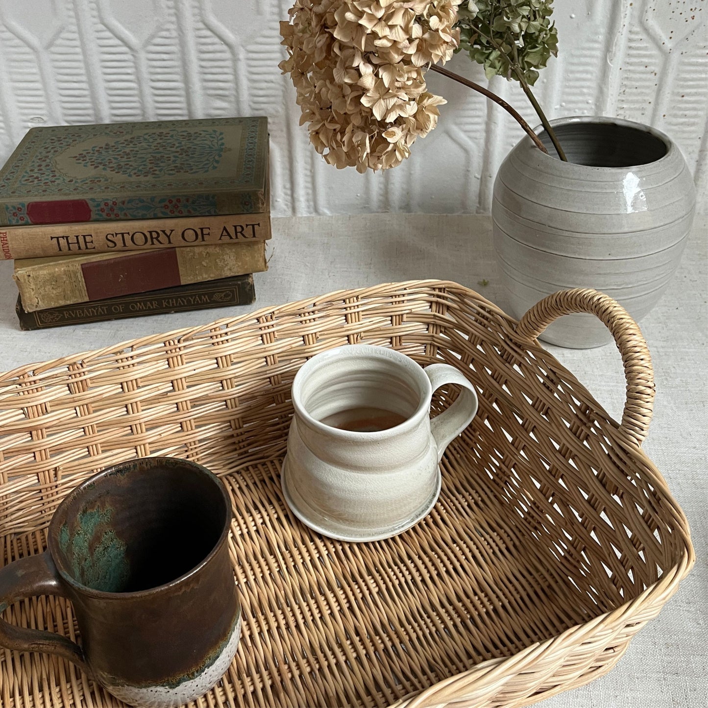 Coffee Table Rattan Tray